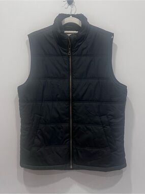 Weatherproof Vintage Men's Black Quilted Zip Vest